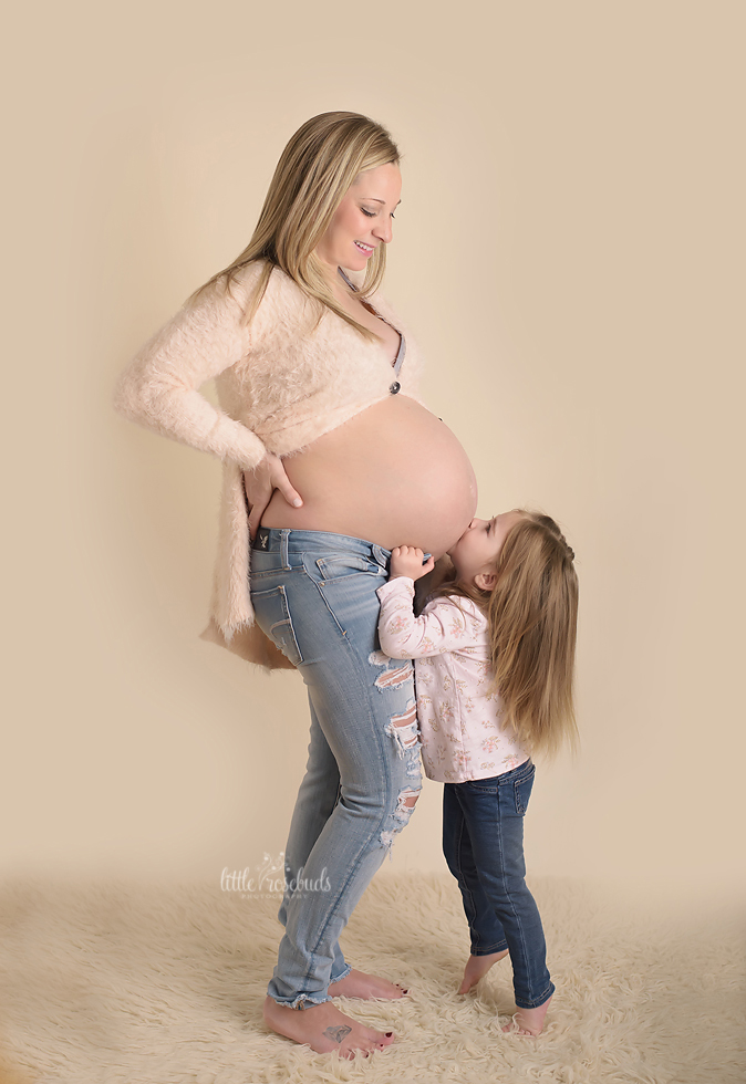 mother and child maternity photo
