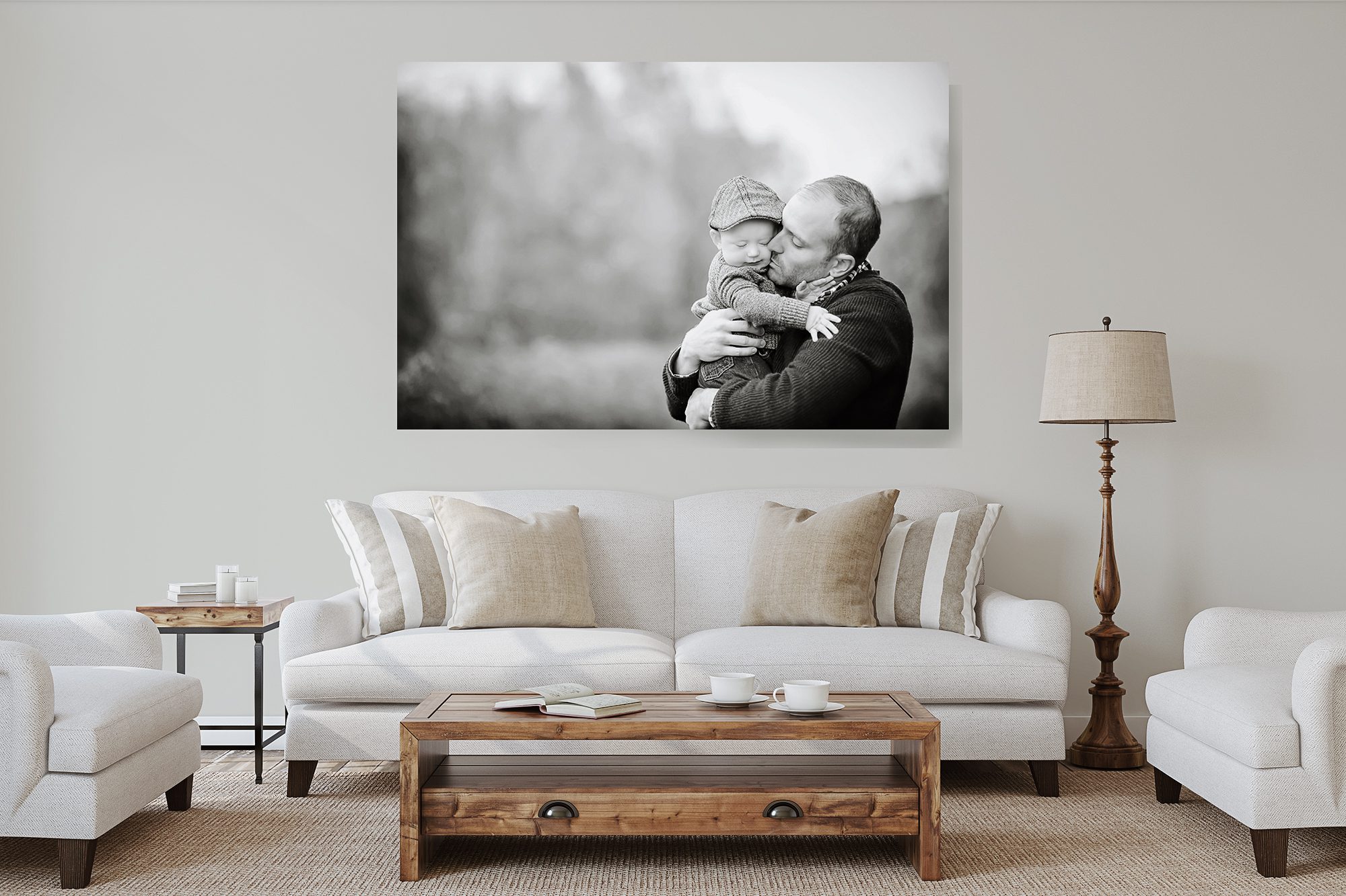 Wall art canvas from outdoor family photoshoot in Hamilton Ontario